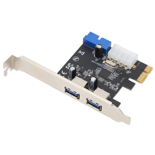 Карта расширения PCIE-USB3.0, 2 порта, быстрая стабильная передача, 20-контактный разъем