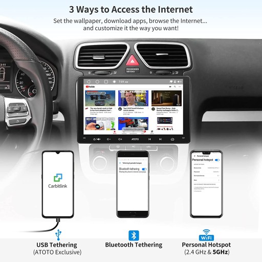 АВТОМОБИЛЬНЫЙ РАДИО 9 ДЮЙМОВ ANDROID WIFI BT ATOTO A6 PF