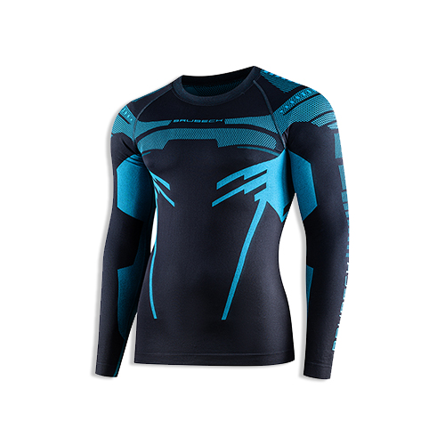 Мужская походная футболка с длинными рукавами BRUBECK DRY XXL