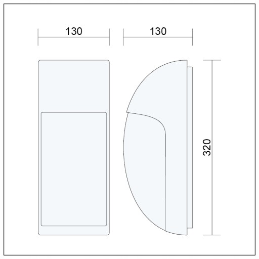 LAMPA ELEWACYJNA ZEWNĘTRZNA KINKIET ZEWNĘTRZNY LED E27 IP65