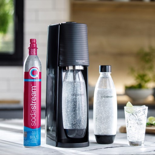 САТУРАТОР SODASTREAM ДЛЯ ГАЗИРОВАННОЙ ВОДЫ НАБОР ГАЗОВЫХ БУЛАНКОВ TERRA BLACK