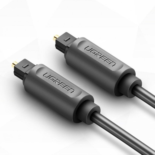 UGREEN Позолоченный оптический кабель Toslink 1,5м черный