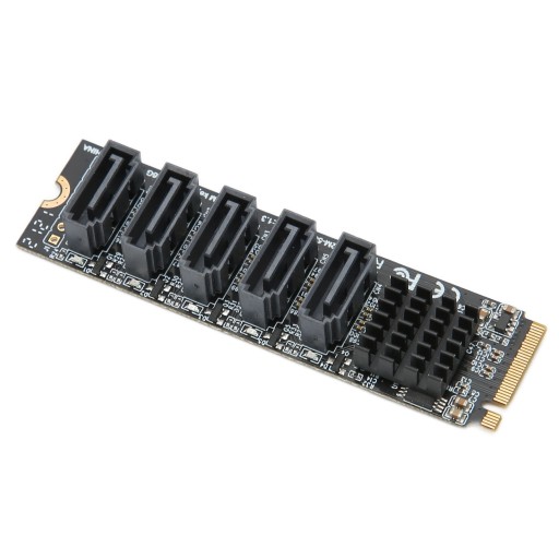Плата-адаптер преобразователя PCIE M.2 в SATA3.0