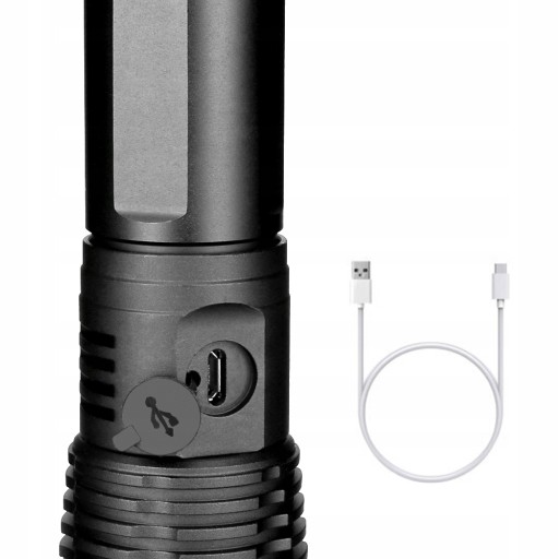 XHP90 ТАКТИЧЕСКИЙ МОЩНЫЙ СВЕТОДИОДНЫЙ ЗУМ USB-ФОНАРИК