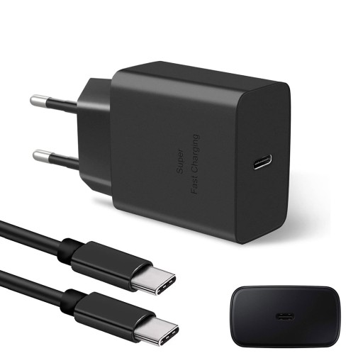 БЫСТРОЕ УНИВЕРСАЛЬНОЕ ЗАРЯДНОЕ УСТРОЙСТВО 45 Вт USB тип C + кабель 2 м для SAMSUNG