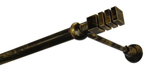 Karnisz metalowy średnica 19 mm pojedynczy bez żabek 4,8 m KOLORY FajnyDom