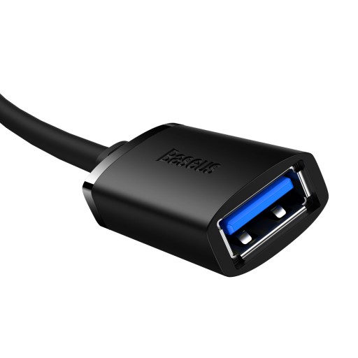 BASEUS KABEL USB MĘSKI ŻEŃSKI PRZEDŁUŻACZ USB 3.0 TRANSFER DANYCH 5GB/S 1M