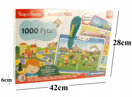 Clementoni Mówiące pióro 1000pytań 50653