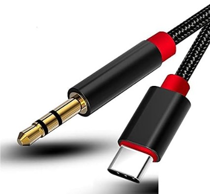 Kabel USB-C 3.1 do Jack 3,5mm Aux Audio 1M