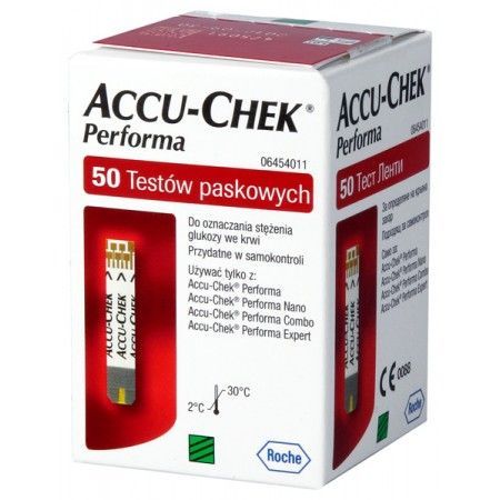 ГЛЮКОМЕТР ACCU CHEK PERFORMA +50 ПОЛОСОК мг/дл