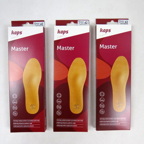 Вкладыши кожаные ортопедические для обуви Kaps Master 44 при плоскостопии.