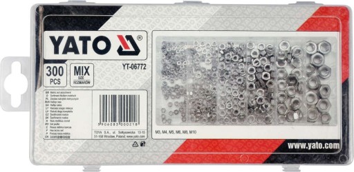 ГАЙКА МЕТРИЧЕСКАЯ 300 ШТ. смесь YATO YT-06772