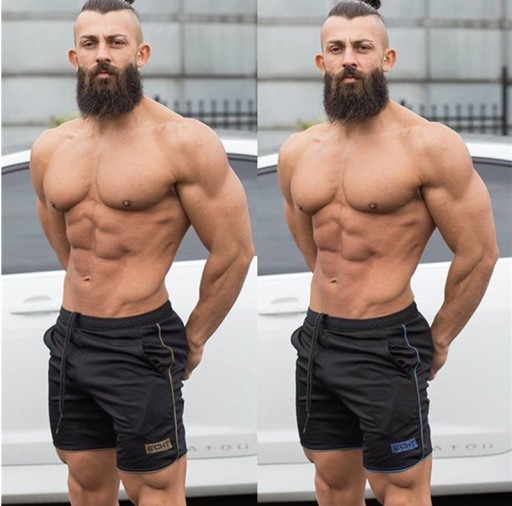 Спортивные шорты ECHT L золотистый