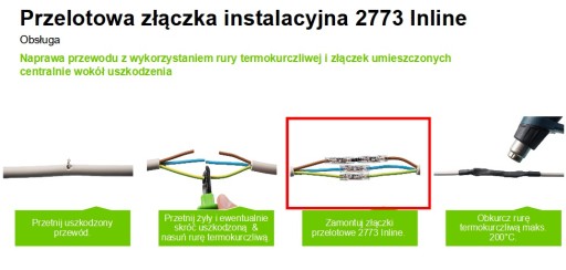 Проходной быстродействующий разъем WAGO для проводов сечением 4 мм2.