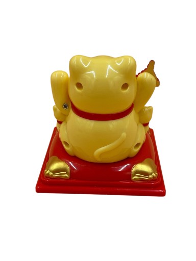 SOLARNY Japoński Kot Maneki-Neko Chiński Szczęścia 9cm