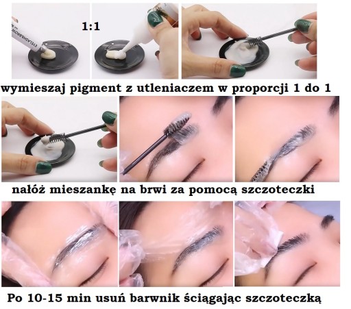 Краска хны для бровей и ресниц, черная.