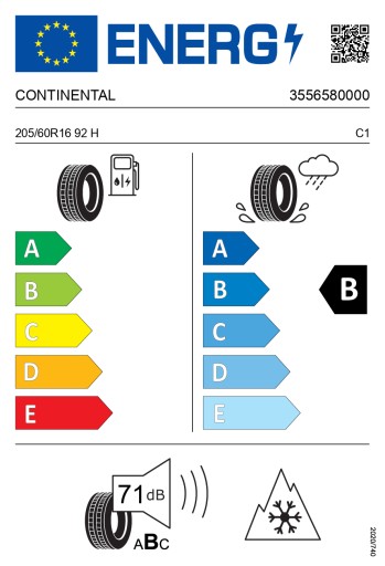 4x CONTINENTAL 205/60R16 92H WinterContact TS 870 P зима