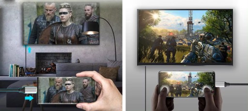 КАБЕЛЬ-АДАПТЕР USB-C К HDMI 4K АДАПТЕР ДЛЯ НОУТБУК-СМАРТФОНА