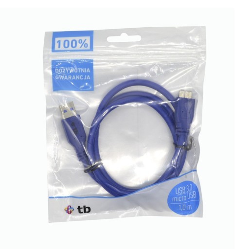 Кабель TB USB 3.0-Micro, 1 м, синий
