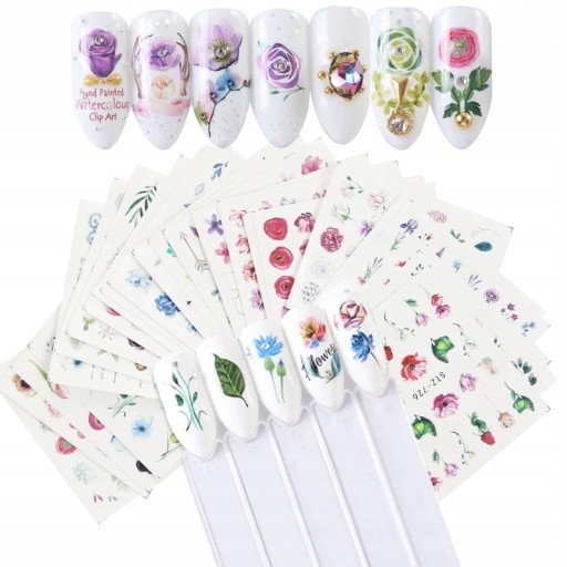 10x водные наклейки для ногтей WATER STICKERS