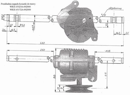 HANDY WA51N196L3W1 ТРАНСМИССИЯ ПРИВОДА КОСИЛКИ