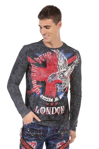 Cipo Baxx Bluza Longsleeve Mazany Eagle London