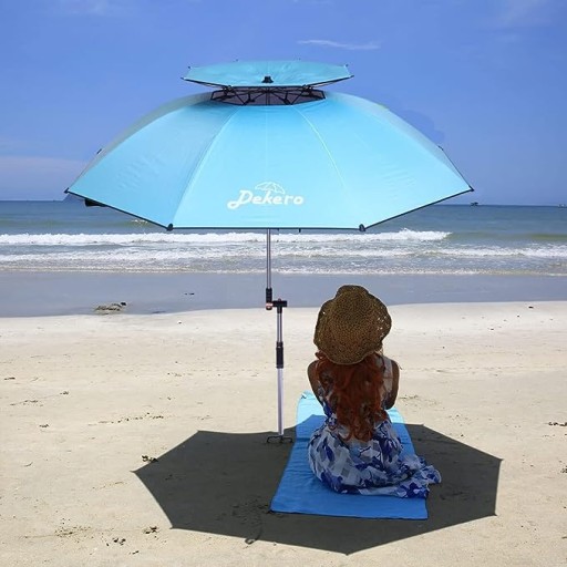 PARASOL PLAŻOWY OGRODOWY PRZECIWSŁONECZNY 220CM