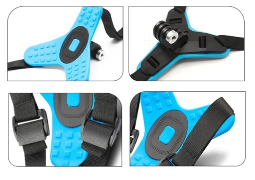 Крепление на шлем Держатель для шлема для камер GoPro 12, 11, 10, 9, 8, 7, 6, 5 MAX DJI
