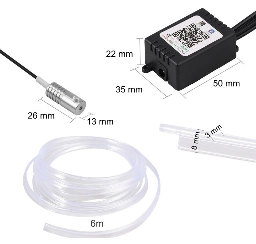 5 x 6M RGB EL WIRE ВНУТРЕННЕЕ ВОЛОКОННОЕ ОСВЕЩЕНИЕ