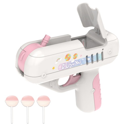 Пистолет Candy Gun Surprise Lollipop Gun розовый