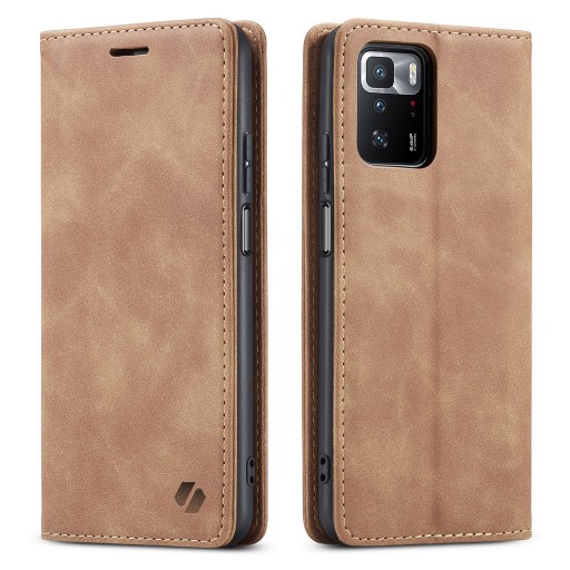 ELEGANCKIE ETUI Z KLAPKĄ SPACECASE WALLET SKÓRZANE DO REDMI NOTE 10 PRO