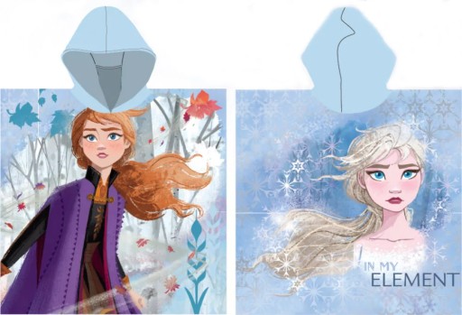 FROZEN Полотенце с капюшоном FROZEN ANNA ELZA Пончо из микрофибры