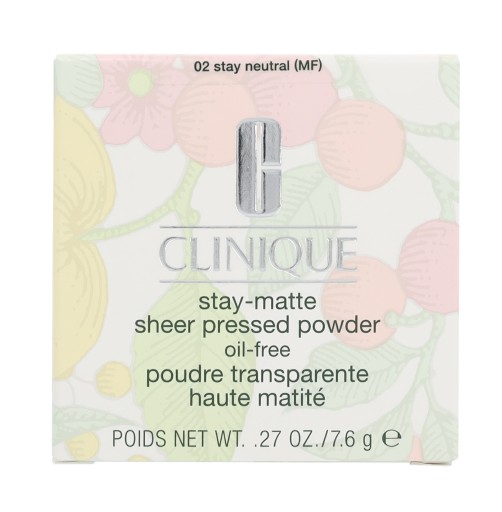 CLINIQUE Stay-Matte Прозрачная прессованная пудра, без масла