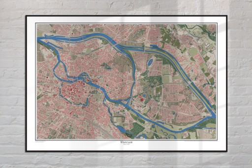 Карта плоской почвы плоская земля 1893 г. Подарок для плоской -размер 30x40 (A3)