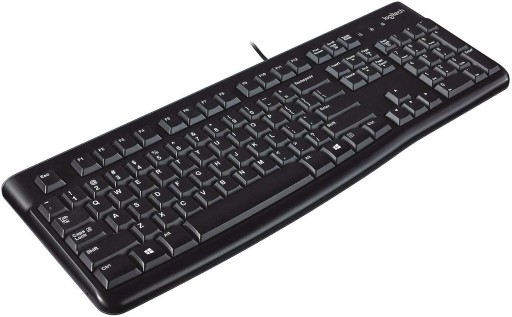 Мембранная клавиатура Logitech K120, черная