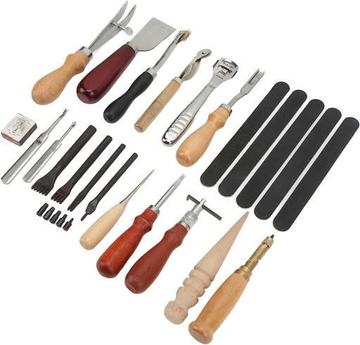 Narzędzie Do RĘKODZIEŁA Skórzane KIT x18