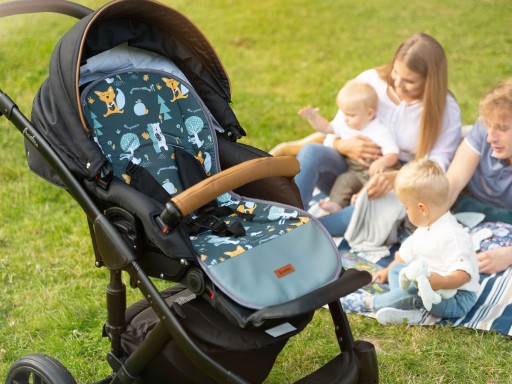 WKŁADKA do wózka DWUSTRONNA bawełna 100% VELVET