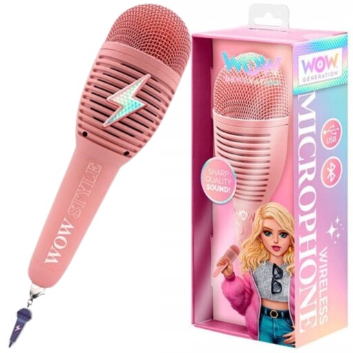 MIKROFON REJESTRATOR WOW GENERATION USB KIDS Karaoke Bluetooth