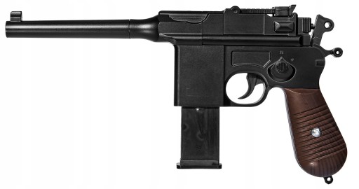 Металлический шариковый пистолет MAUSER C96 ASG, копия 100% металл + 2 диска