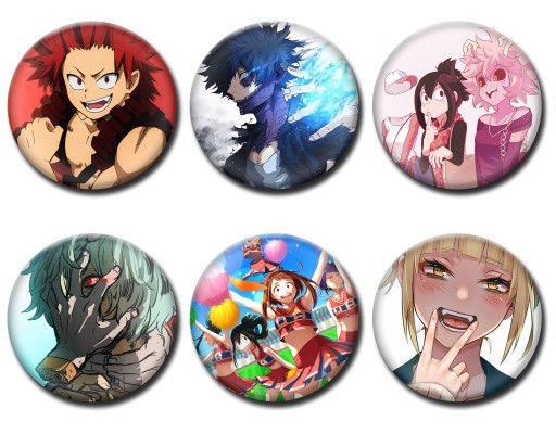 Przypinki anime My Hero Academia przypinki 6szt z3