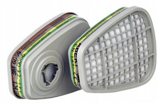 Полумаска 3M 7503 РАЗМЕР L + комплект фильтров ABEK + фильтр предварительной очистки P1 392