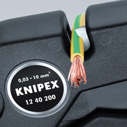 KNIPEX 12 40 200 Инструмент для снятия изоляции кабеля 0,03-10 мм