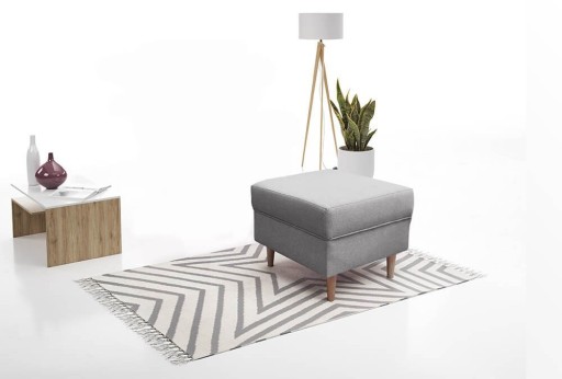 PODNÓŻEK LOFT fotel uszak skandynawski