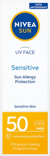 NIVEA SUN Крем для лица с SPF 50 + средство для снятия макияжа 100 мл