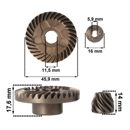 Шестерня для BOSCH GWS 6-115 6-125 850 C