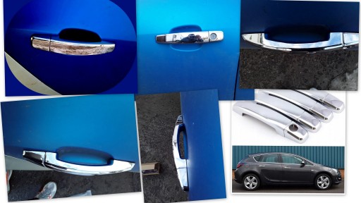 Хромированные накладки на ручки дверей Opel Insignia I