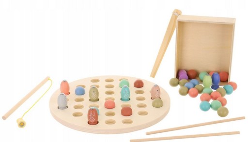 Деревянная игра-рыбалка CAT MONTESSORI