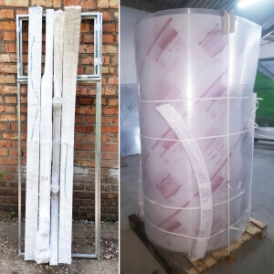 ТУННЕЛЬ ДЛЯ ВЕГАНСКОЙ ТЕПЛИЦЫ 2x4 ПОЛИКАРБОНАТ 6 ОЦИНКОВАННЫЕ ТРУБЫ ТУННЕЛЬ ДЛЯ ОВОЩЕЙ