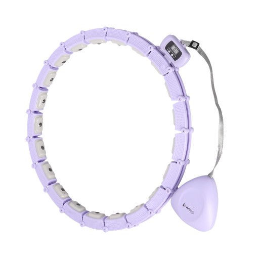HULA HOP VIOLET Z MAGNESAMI I OBCIĄŻNIKIEM + LICZNIK HMS HHM14
