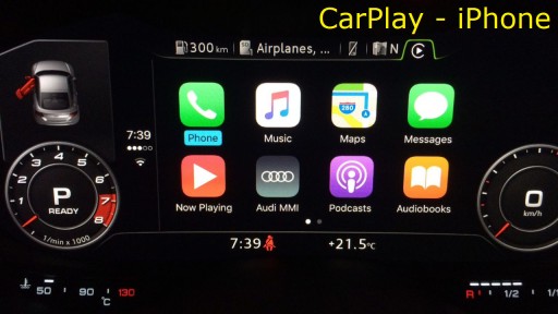 Интерфейс смартфона Audi Car Play Android Auto